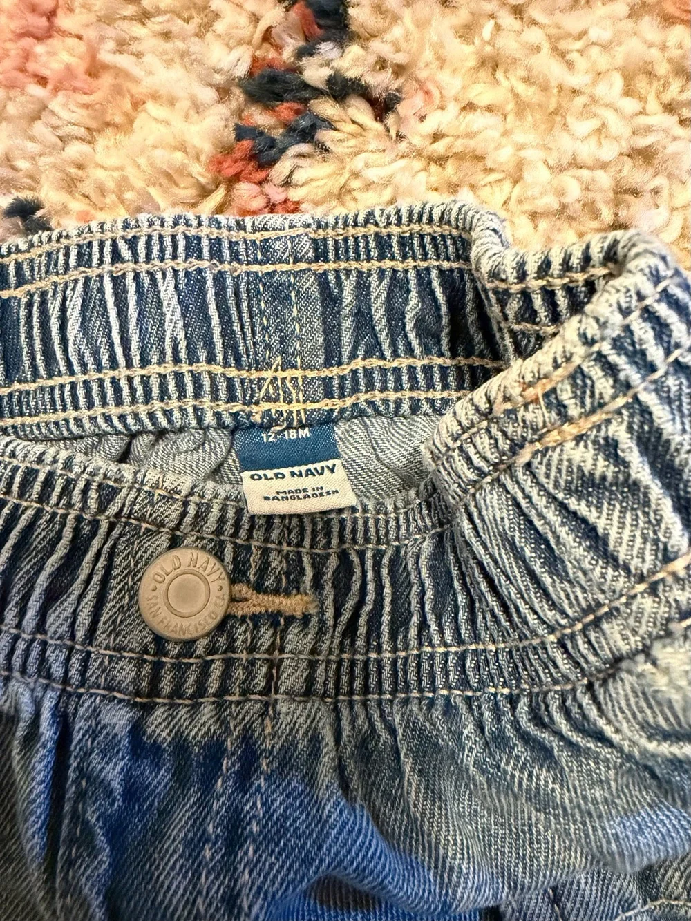 Set of 3 Old Navy Denim Pants 12-18 month